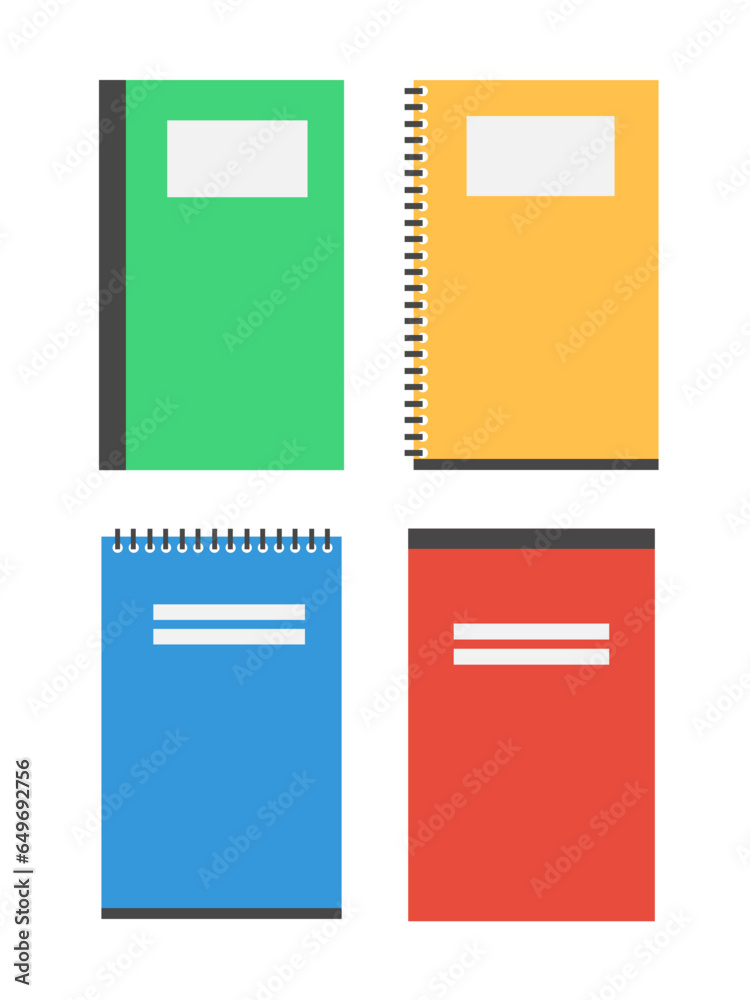 Notebook icon. School education and learning theme. Colorful design. Vector illustration Notebook icon. School education and learning theme. Colorful design. Vector illustration