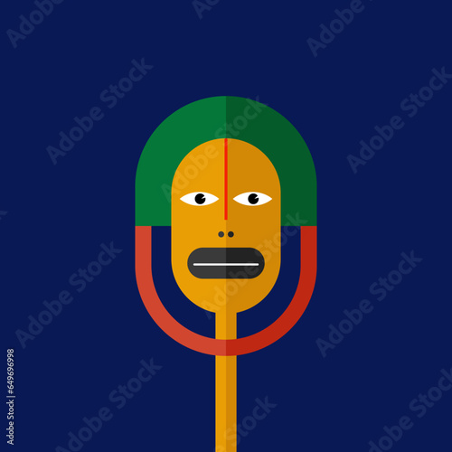 African tribes. African culture. Ethnic African people. Vector illustration. Characters. Africans