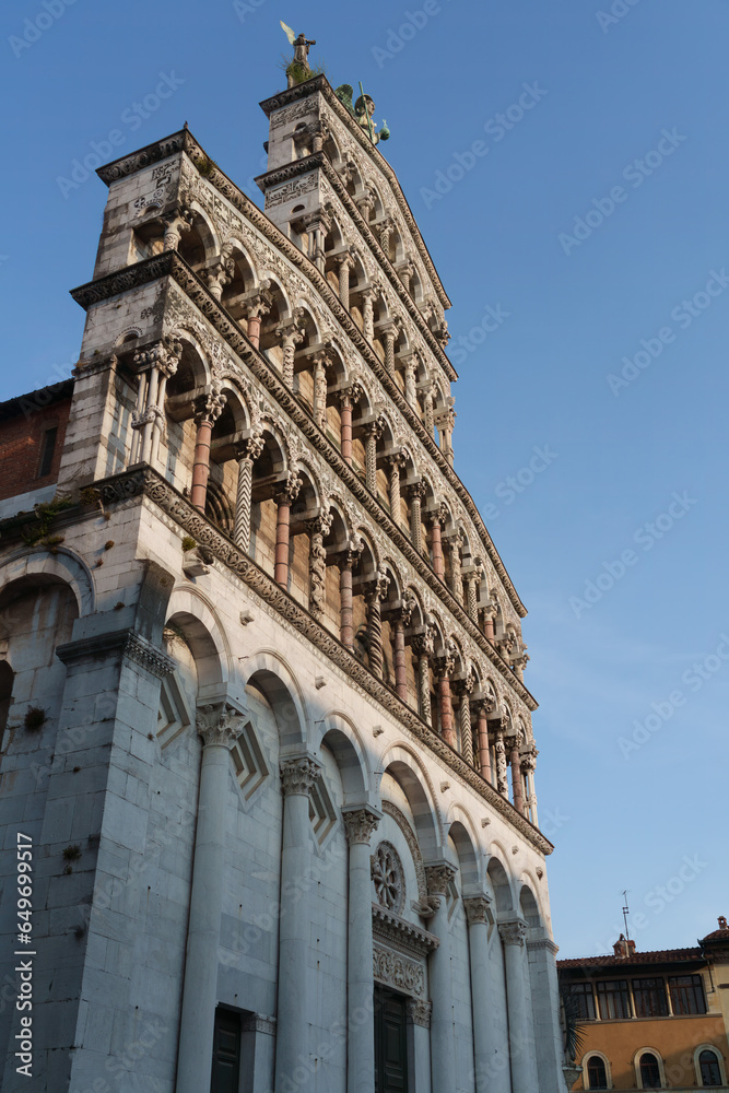 San Michele in Foro church at Lucca, Tuscany, Italy