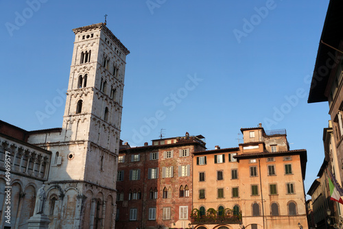 Wallpaper Mural San Michele in Foro square at Lucca, Tuscany, Italy Torontodigital.ca