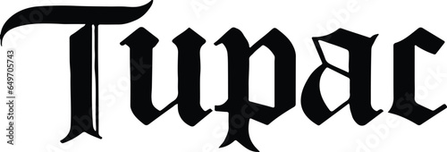 TUPA logo - Typography Text Sologan  Logo Design for Boys T shirts