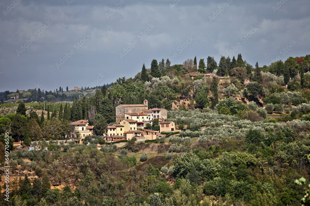 Village in the Mountains of Tuscany