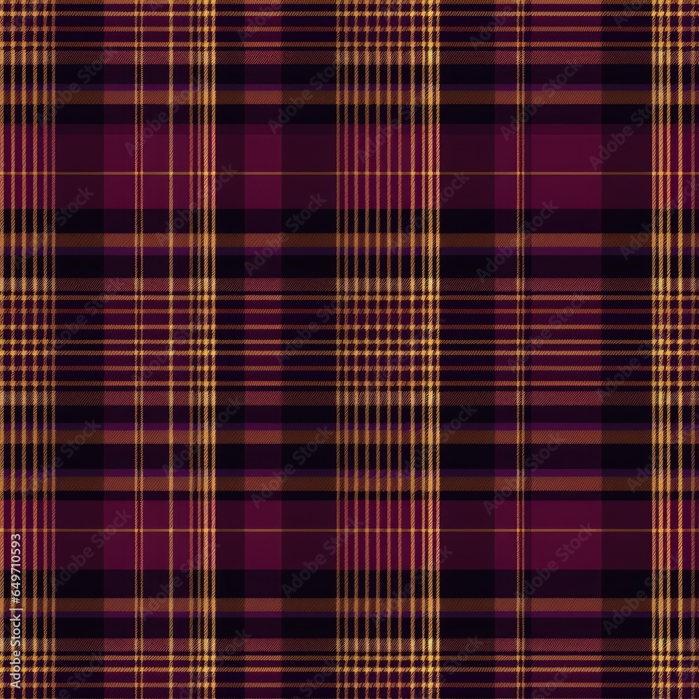 Tartan seamless pattern background in plum. Check plaid textured graphic design. Checkered fabric modern fashion print. New Classics: Menswear Inspired concept.