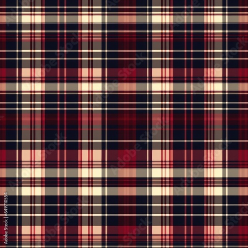 Tartan seamless pattern background in red. Check plaid textured graphic design. Checkered fabric modern fashion print. New Classics: Menswear Inspired concept.