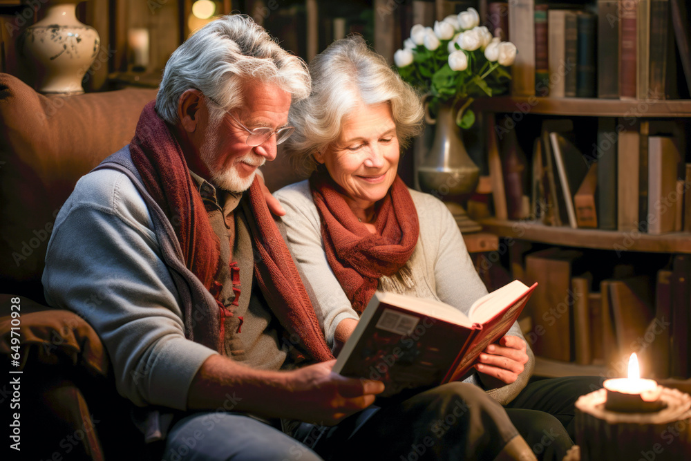 Seniors find serenity in cozy nursing home reading book