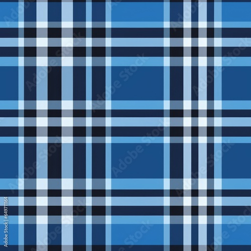 Tartan seamless pattern background in blue. Check plaid textured graphic design. Checkered fabric modern fashion print. New Classics: Menswear Inspired concept. Trendy Tile for Wallpaper, textile.