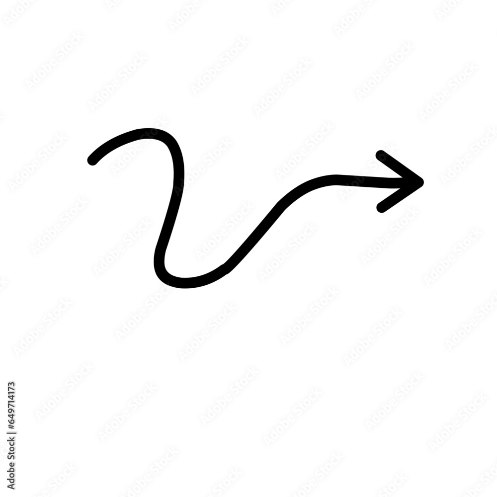 Hand drawn arrow sign