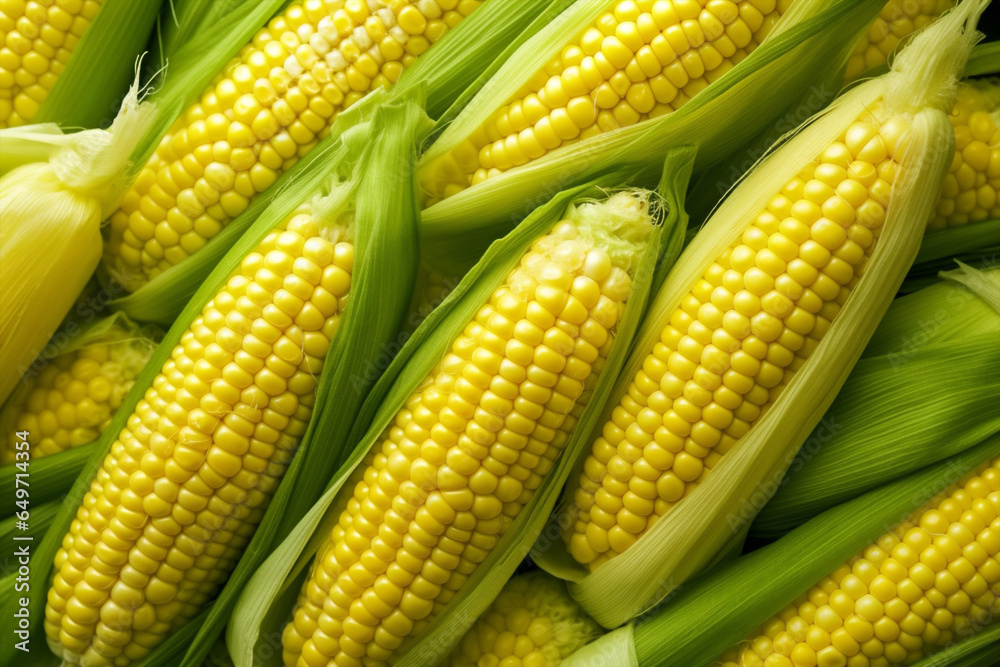 Closeup corn vegetable organic farming Closeup corn vegetable organic farming