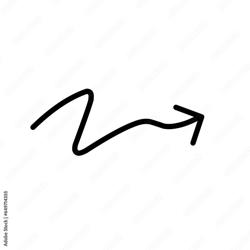 Hand drawn arrow sign Hand drawn arrow sign