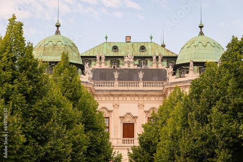 Canvas Print The Belvedere is a palace complex in Vienna in the Baroque style.