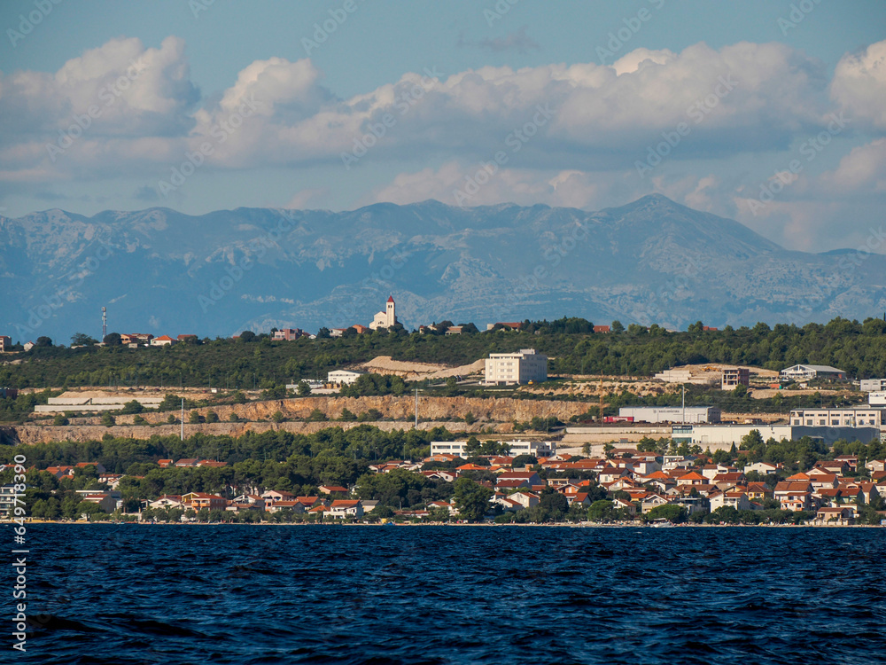 Zadar villas - Archipelago - Islands of the Kornati archipelago panorama landscape of national park in Croatia view from the sea boat