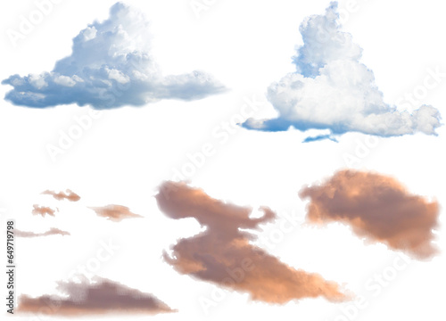 切り抜き透過素材セットー雲2