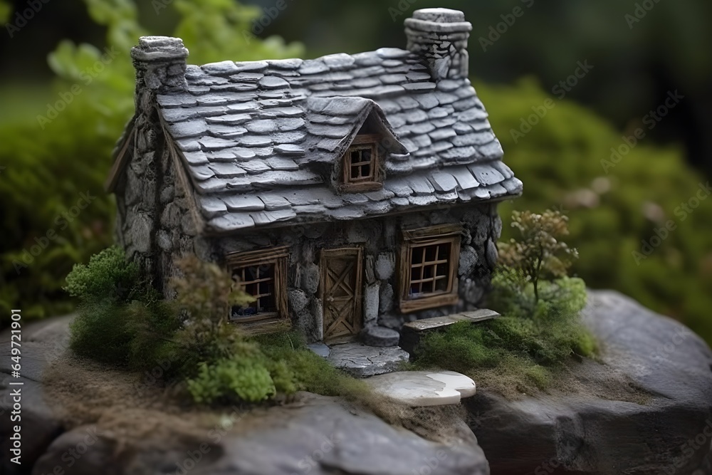 miniature stone house style
