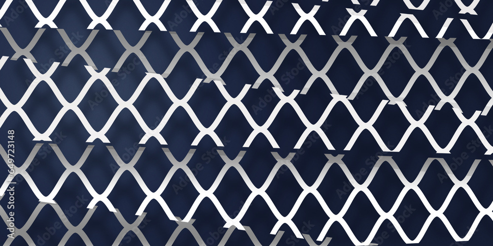 Naklejka premium Cutting Seamless geometric pattern background with Card Board Style Effect