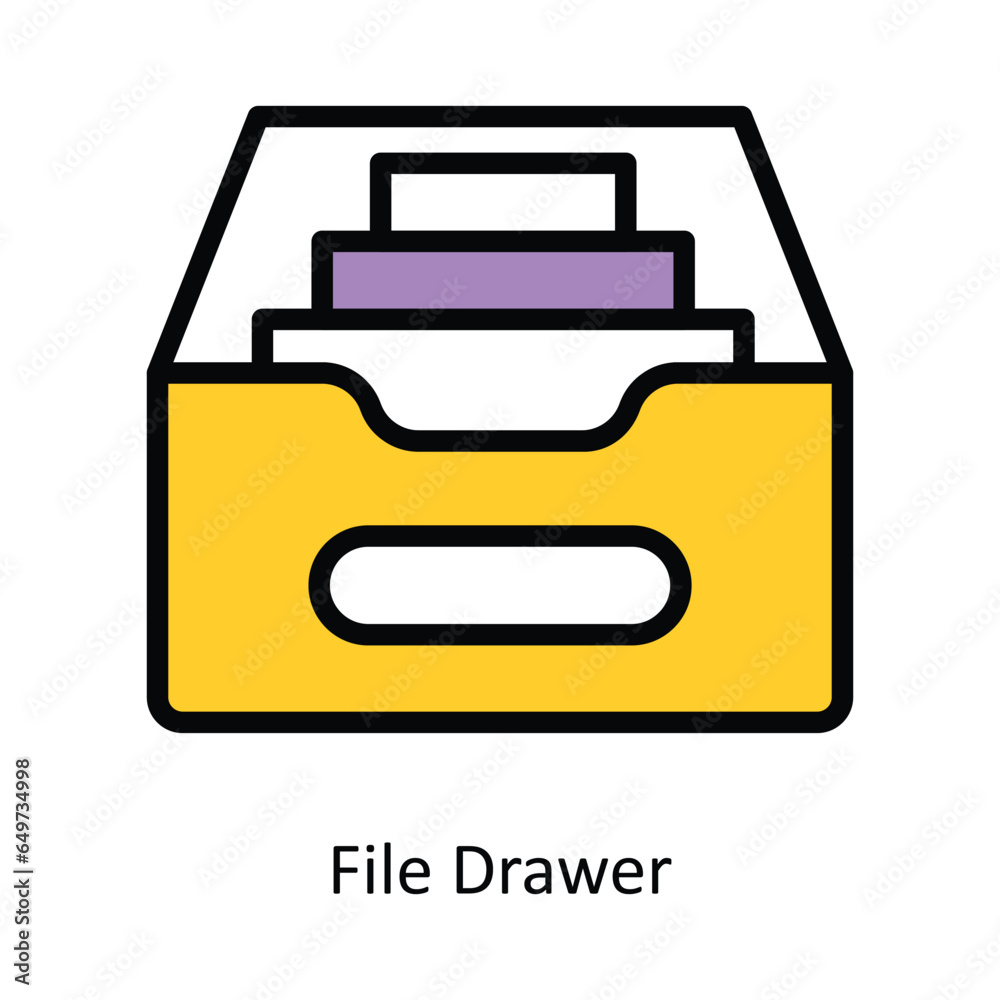 File Drawer vector Filled outline Icon Design illustration. Graphic Design Symbol on White background EPS 10 File File Drawer vector Filled outline Icon Design illustration. Graphic Design Symbol on White background EPS 10 File