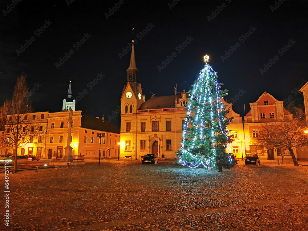 Vidnava city in the christmas time