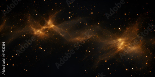 Large DOLDEN Indigo Fire With Hot Sparks Rise In The Night Sky. Burning Flame On An Abstract Christmas abstract stylish light effect on a black transparent background. yellow dust GENERATIVE AI
