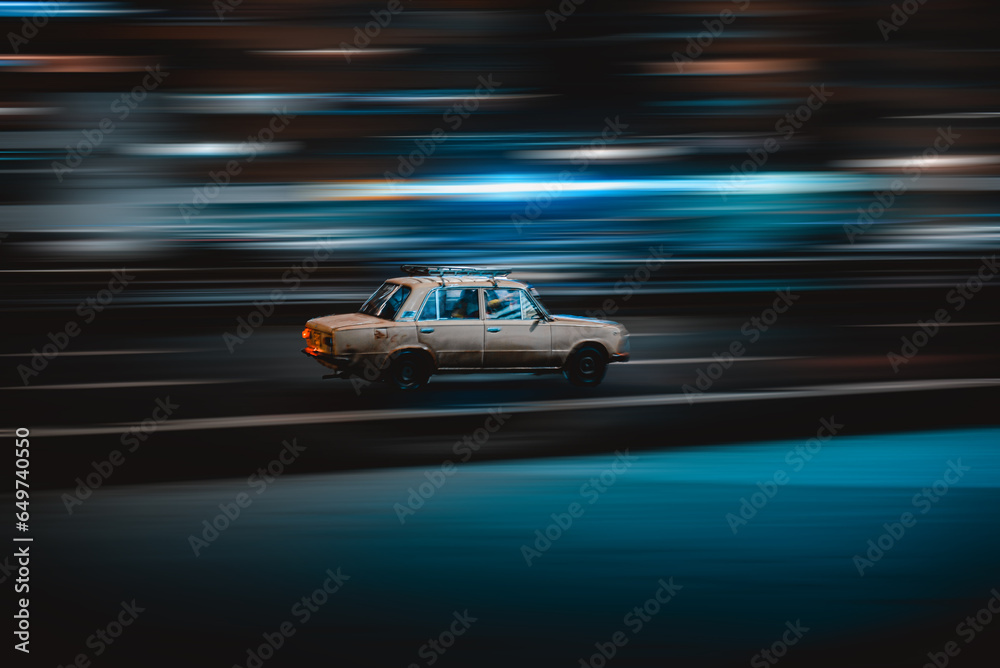 A car is is going at high speed