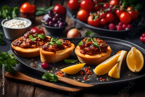 bruschetta with tomatoes