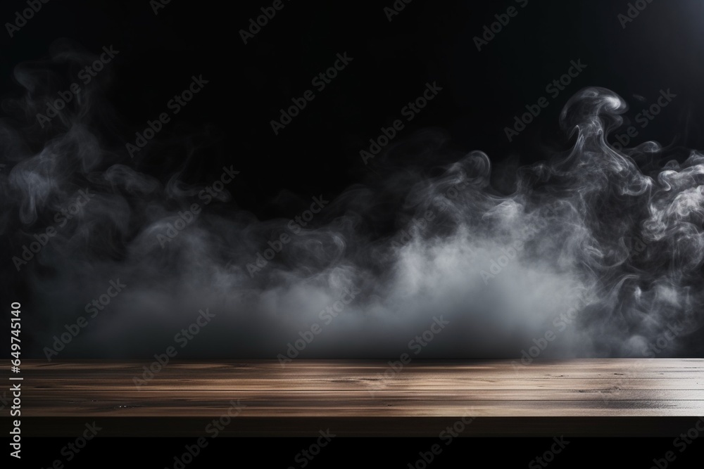 Smoke Mockup on Black Background Smoke Mockup on Black Background
