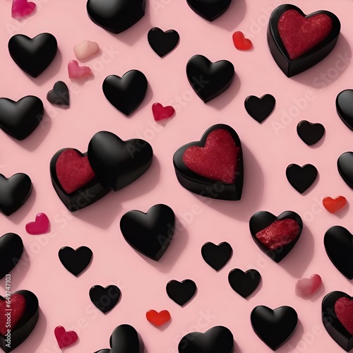 seamless pattern with hearts © jovan