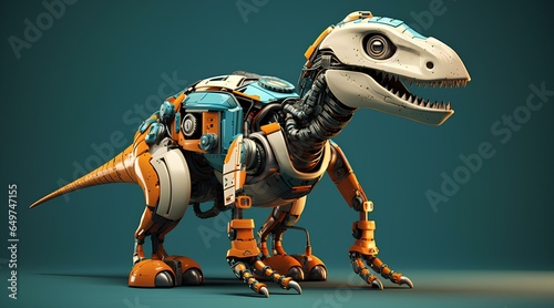 3d mini dinosaur robot toy model  © Darrity
