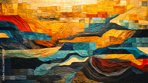 Patchwork Quilt Landscapes from Above,