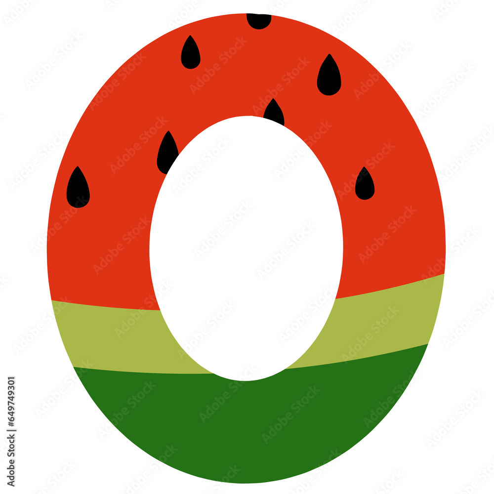 Fototapeta premium Alphabet letter O