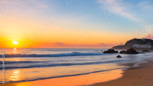Golden Serenity Captivating Sunset Over Praia de Taipus de Fora
