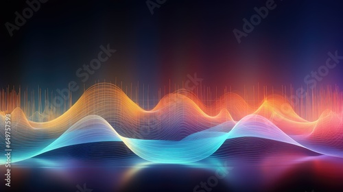studio digital audio harmony illustration background stereo, melody entertainment, volume song studio digital audio harmony