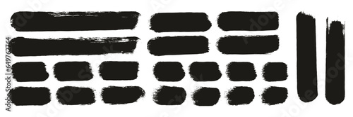Round Sponge Thick Artist Brush Straight Lines High Detail Abstract Vector Background ULTRA Set 