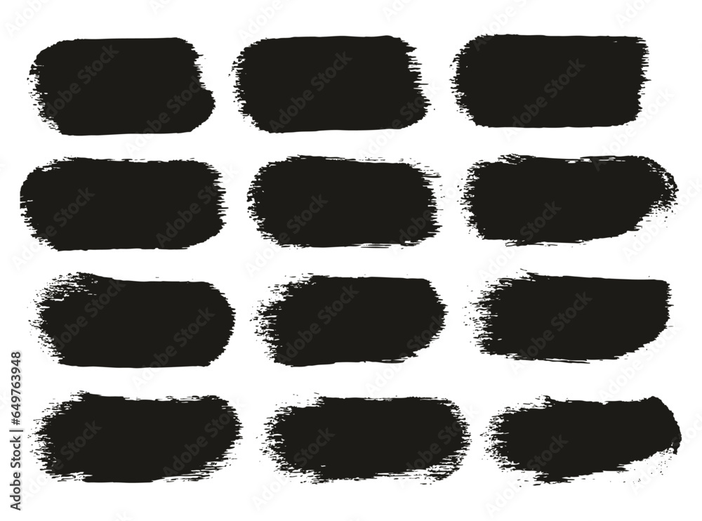 Round Sponge Thick Artist Brush Straight Lines High Detail Abstract Vector Background Set Round Sponge Thick Artist Brush Straight Lines High Detail Abstract Vector Background Set