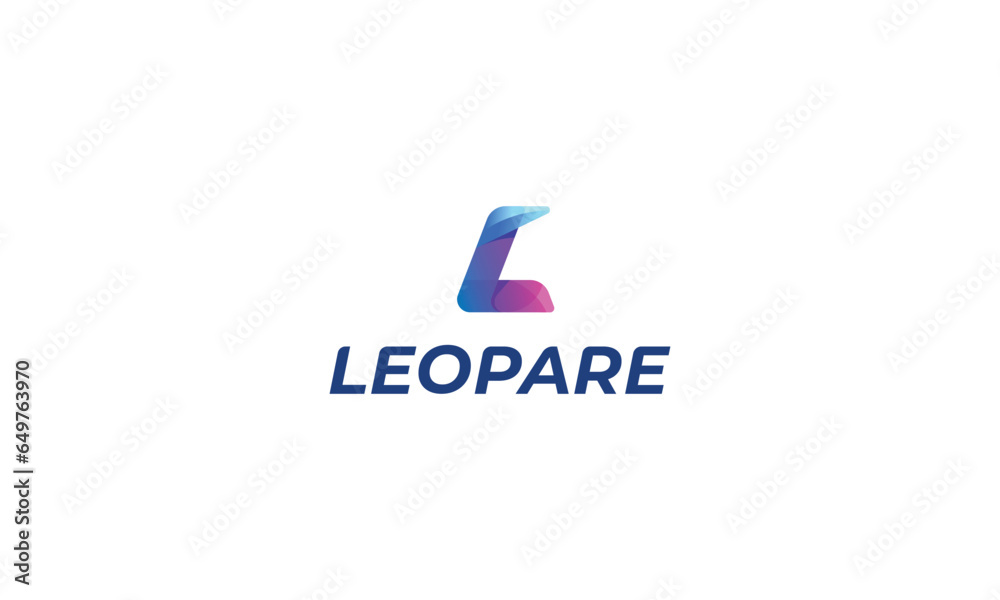 Letter L modern attractive 3d technological logo Letter L modern attractive 3d technological logo
