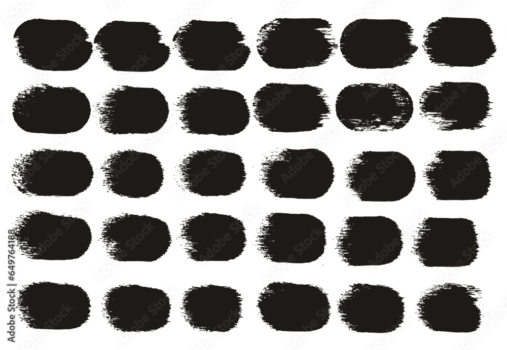 Round Sponge Thick Artist Brush Straight Lines High Detail Abstract Vector Background Set Round Sponge Thick Artist Brush Straight Lines High Detail Abstract Vector Background Set