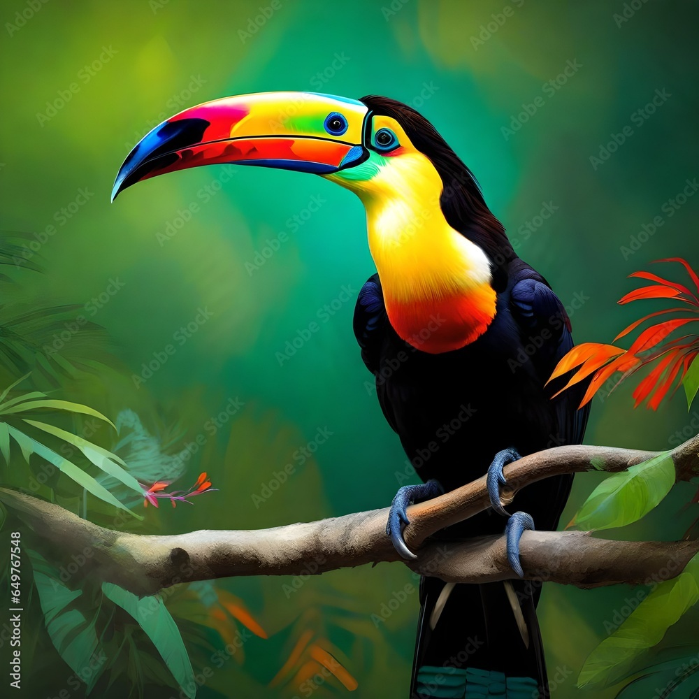 Fototapeta premium toucan in the jungle