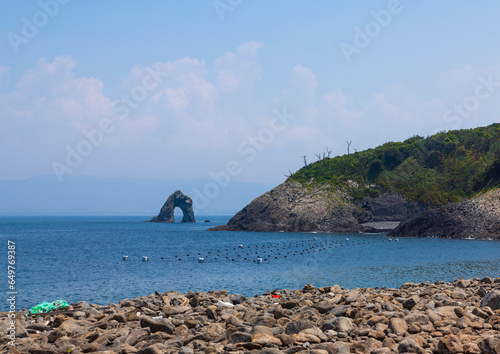 Hanagurise Rock, Ainoshima Island, Shingu, Japan photo