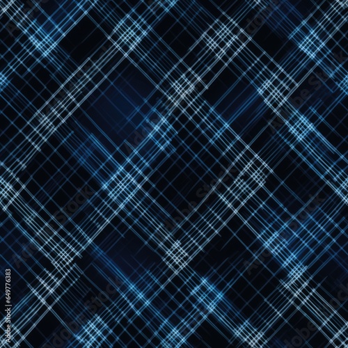 Tartan seamless pattern background in blue. Check plaid textured graphic design. Checkered fabric modern fashion print. New Classics: Menswear Inspired concept. Trendy Tile for Wallpaper, textile.
