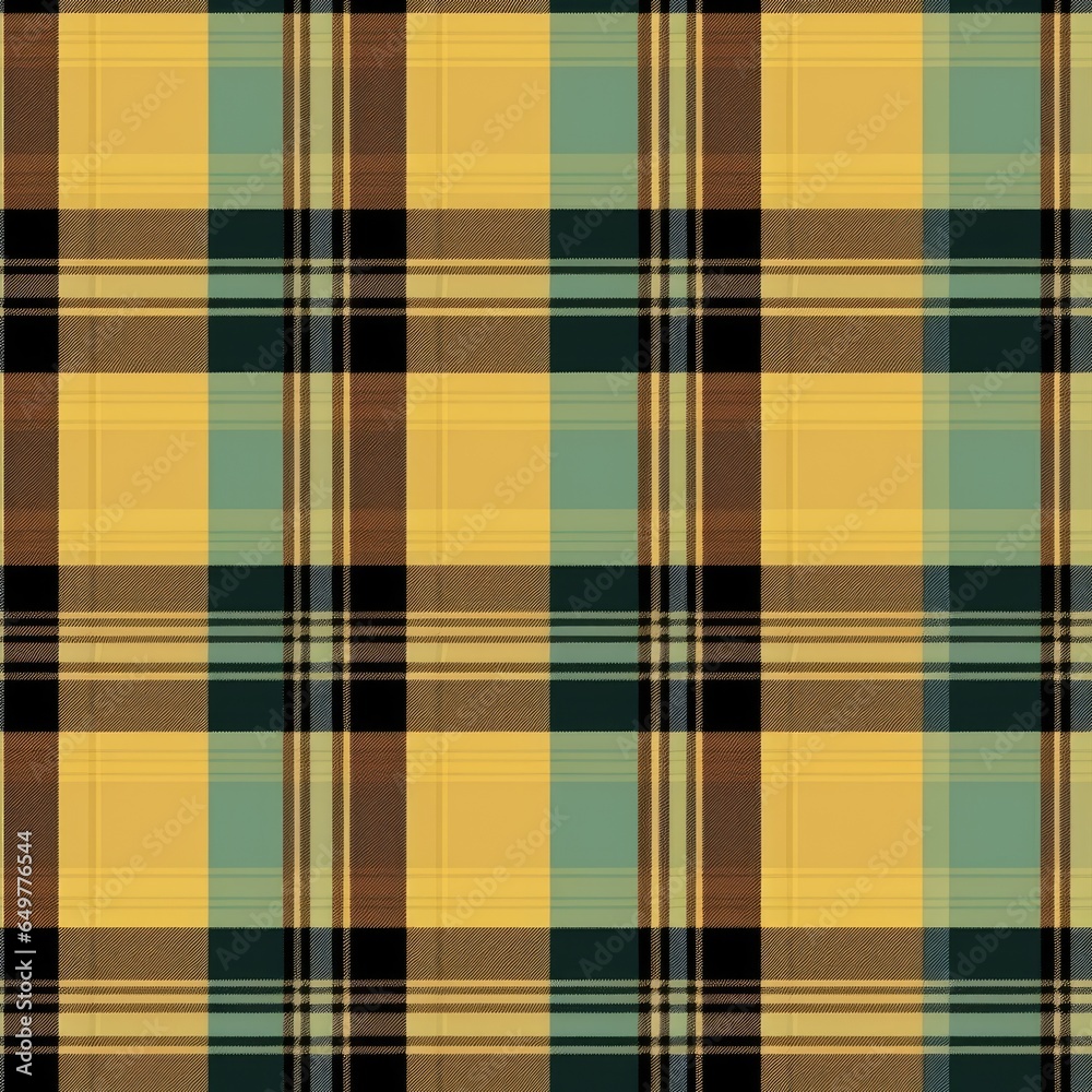 Tartan seamless pattern background in yellow, green. Check plaid textured graphic design. Checkered fabric modern fashion print. New Classics: Menswear Inspired concept. Tartan seamless pattern background in yellow, green. Check plaid textured graphic design. Checkered fabric modern fashion print. New Classics: Menswear Inspired concept.