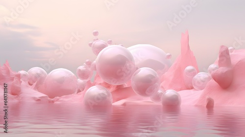 Abstract Pink background design, wallpaper art