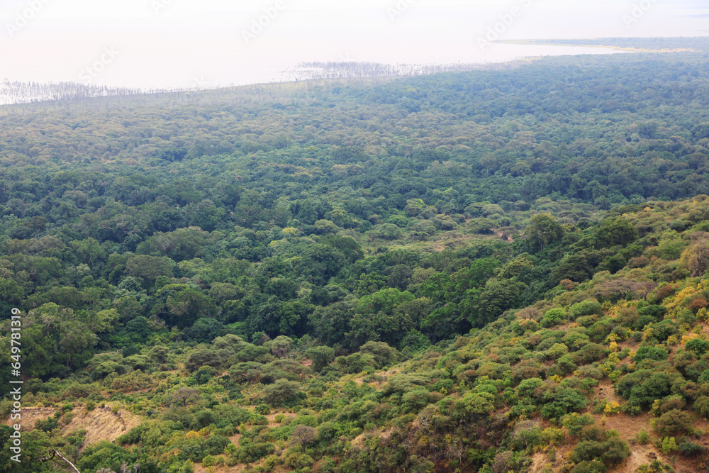 A view of the Rift Valley and Lake Manyara National Park in Tanzania, East Africa. A view of the Rift Valley and Lake Manyara National Park in Tanzania, East Africa.