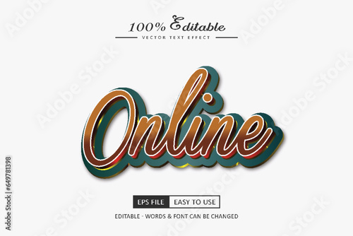 online editable 3d text effect