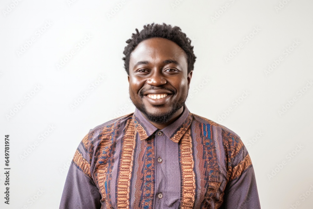 Cheerful adult with beard smiling in studio portrait Cheerful adult with beard smiling in studio portrait
