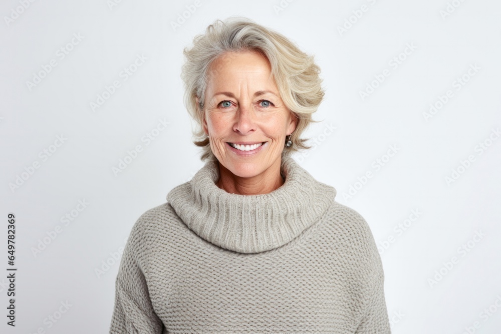 Happiness at any age: Joyful elderly woman with gray hair and a beautiful smile Happiness at any age: Joyful elderly woman with gray hair and a beautiful smile