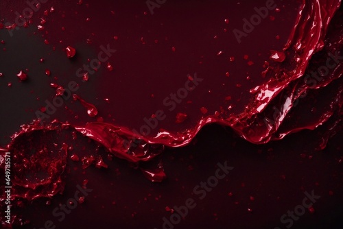 red liquid splash, red wine splash, Generative AI