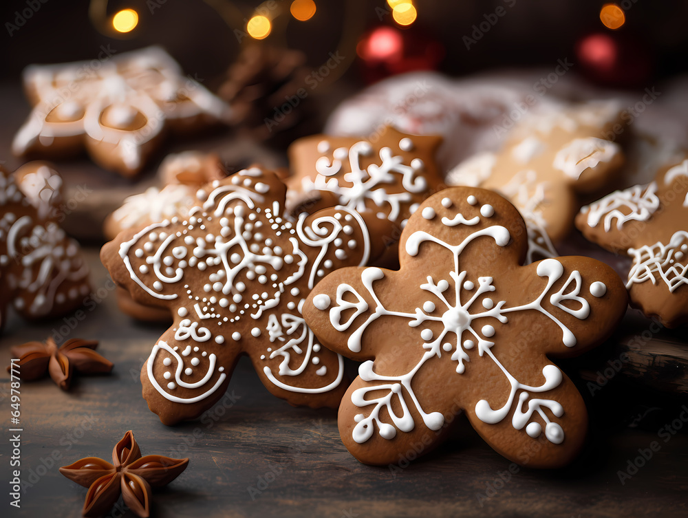 Group Of Gingerbread Cookies