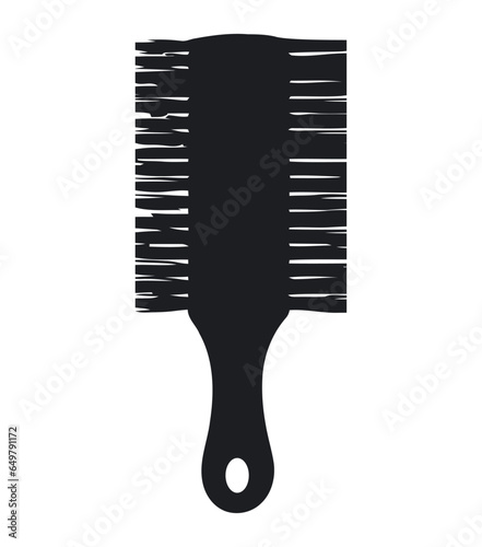 Metallic hairbrush design