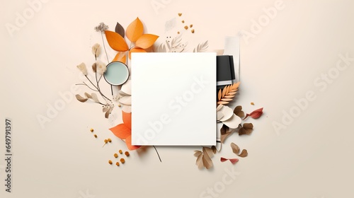 A conceptual image showcasing the art of journaling, featuring a notebook with open blank pages ready for writing. The image provides ample copy space for customization and personalization.