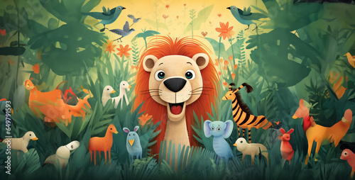 happy zoo book cover for kids hd wallpaper © Your_Demon
