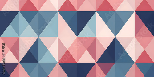 minimalist geometric pattern in shades of pink and blue two generative AI