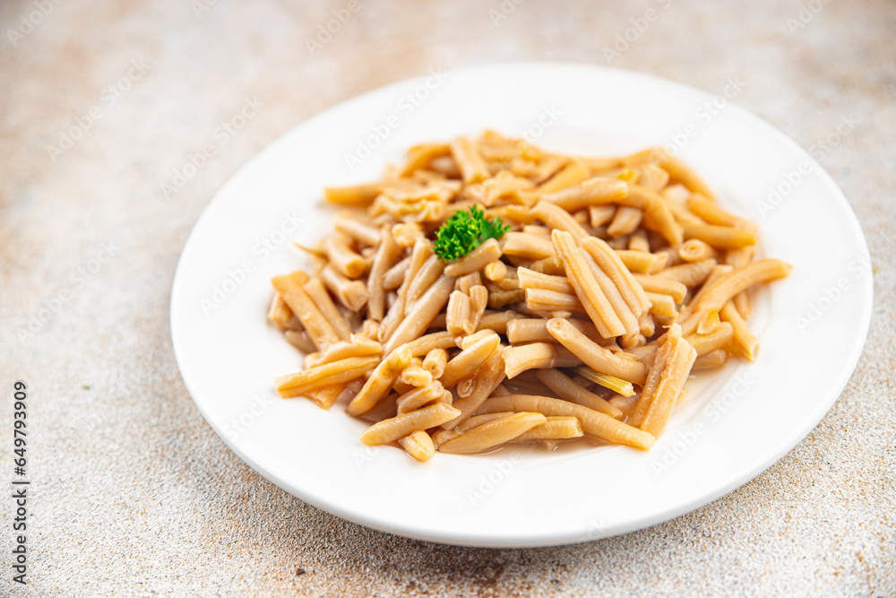 string bean yellow salad canned food bean meal food snack on the table copy space food background rustic top view vegetarian vegan food string bean yellow salad canned food bean meal food snack on the table copy space food background rustic top view vegetarian vegan food
